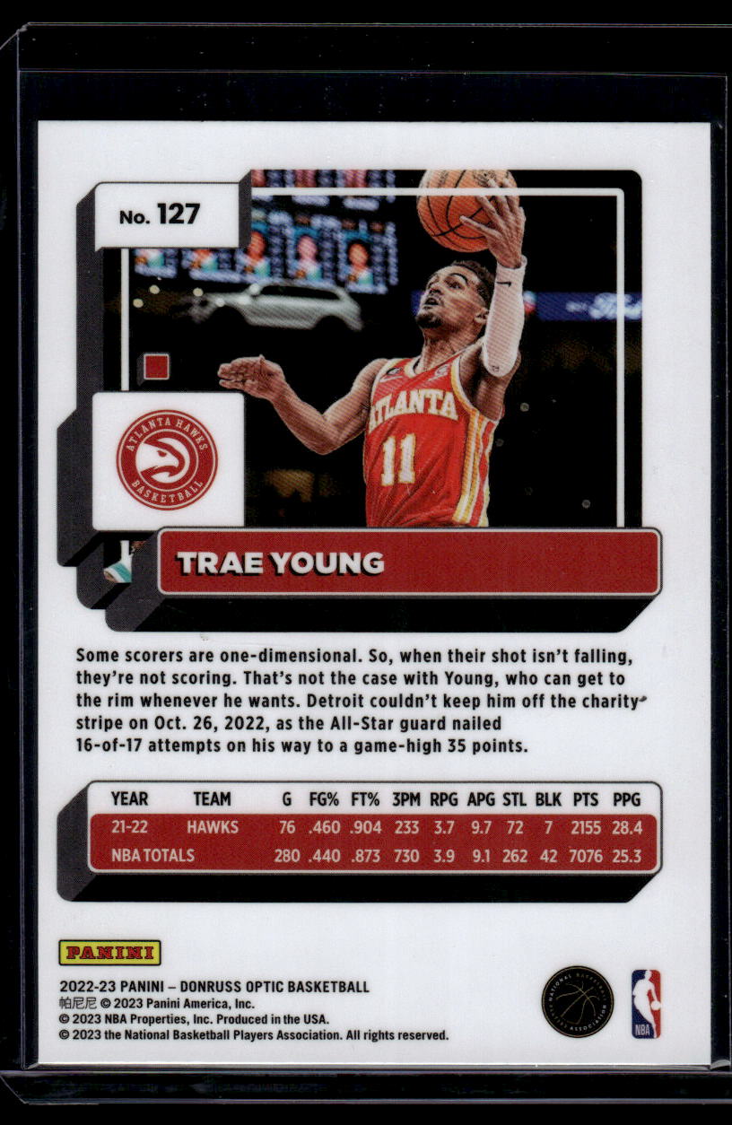 2022-23 Donruss Optic #127 Trae Young