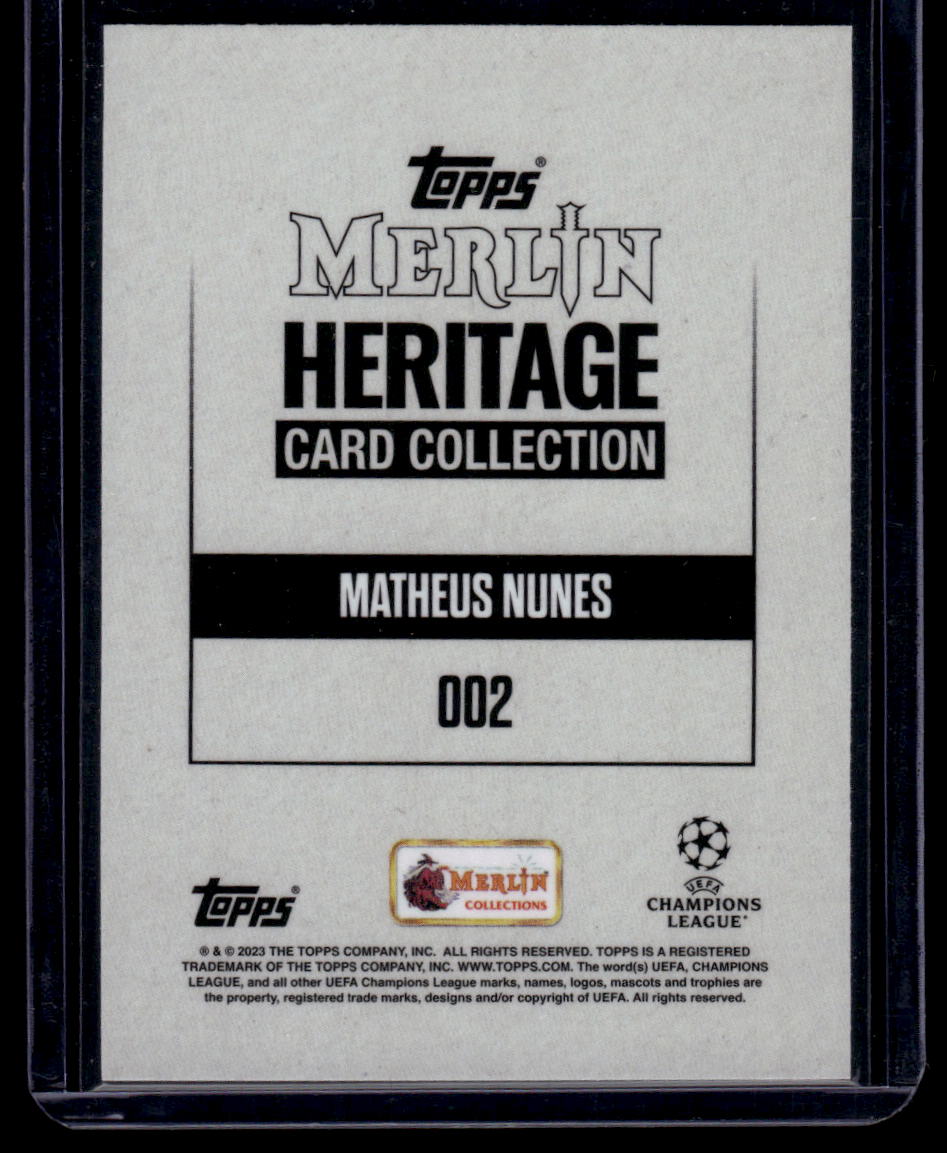 2023-24 Merlin Heritage UEFA Club Competitions #002 Matheus Nunes