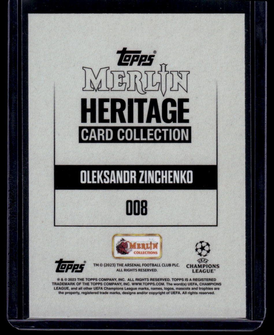 2023-24 Merlin Heritage UEFA Club Competitions #008 Oleksandr Zinchenko