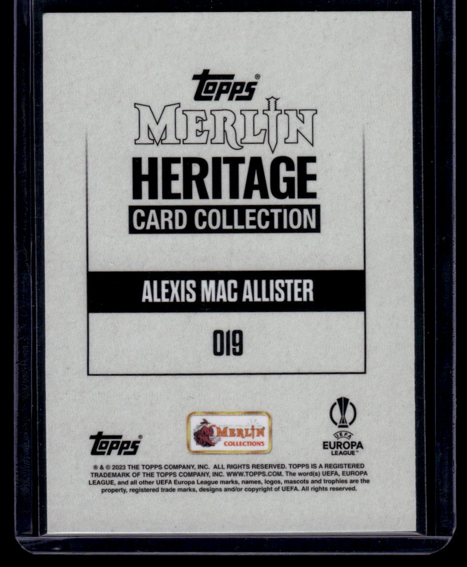 2023-24 Merlin Heritage UEFA Club Competitions #019 Alexis Mac Allister