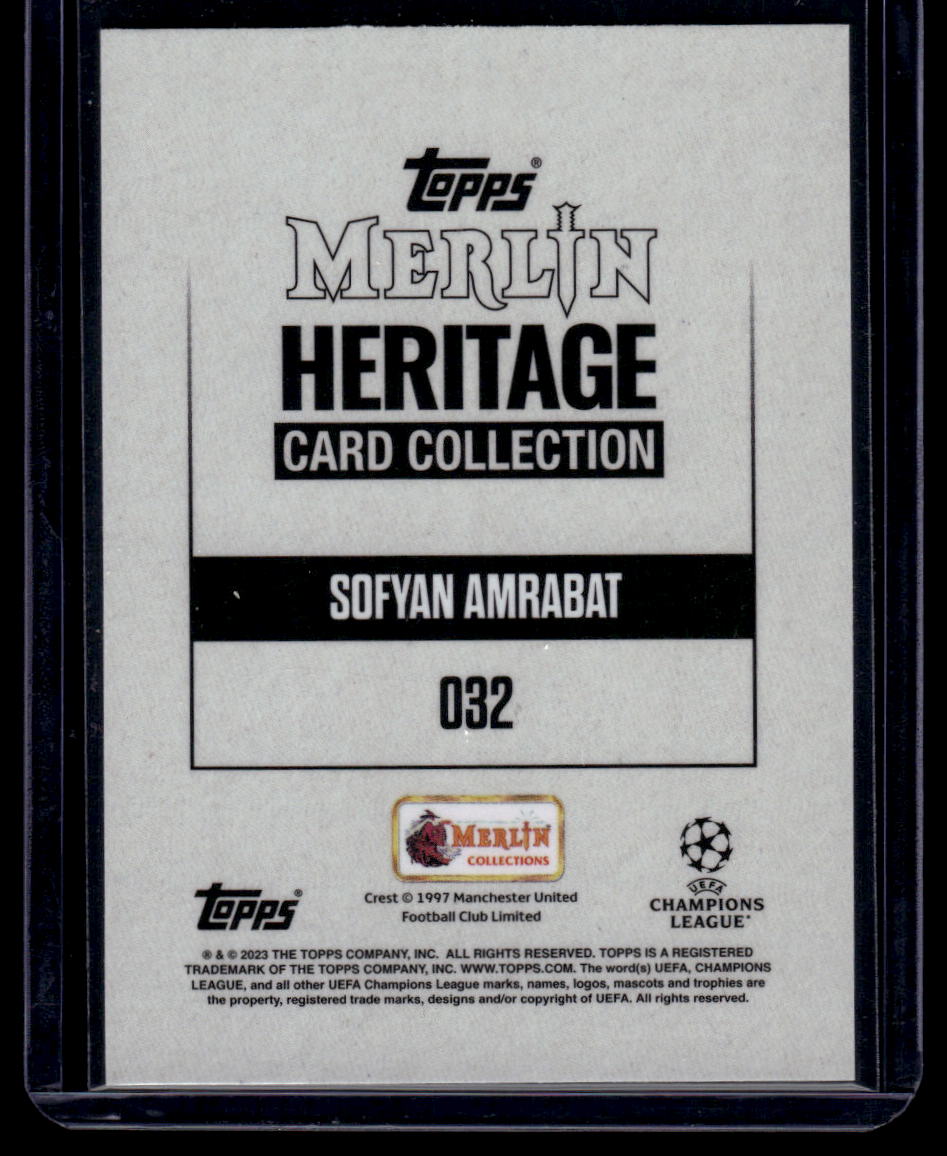 2023-24 Merlin Heritage UEFA Club Competitions #032 Sofyan Amrabat