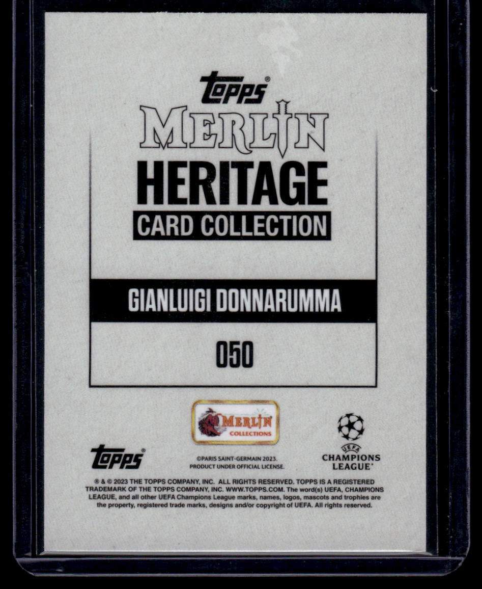 2023-24 Merlin Heritage UEFA Club Competitions #050 Gianluigi Donnarumma