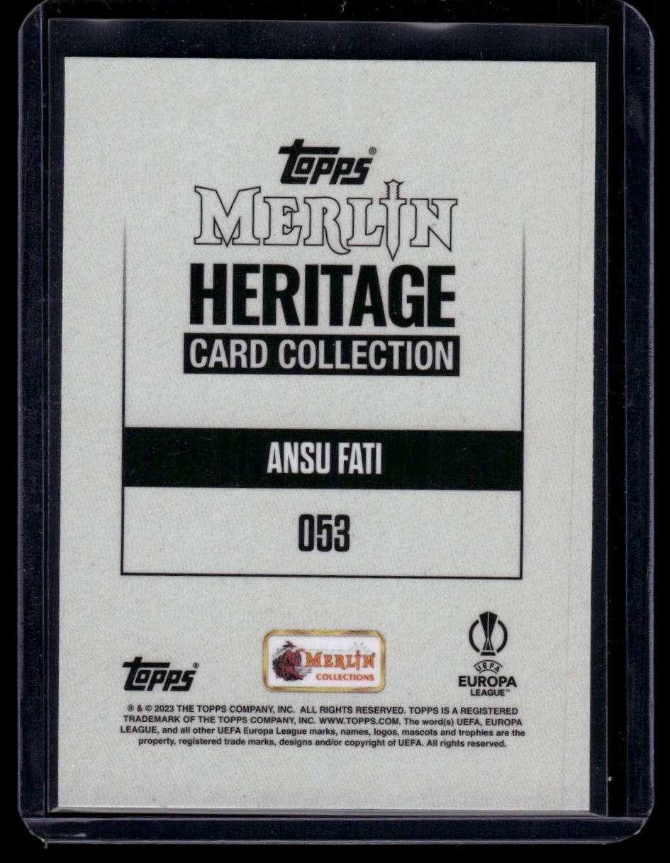 2023-24 Merlin Heritage UEFA Club Competitions #053 Ansu Fati