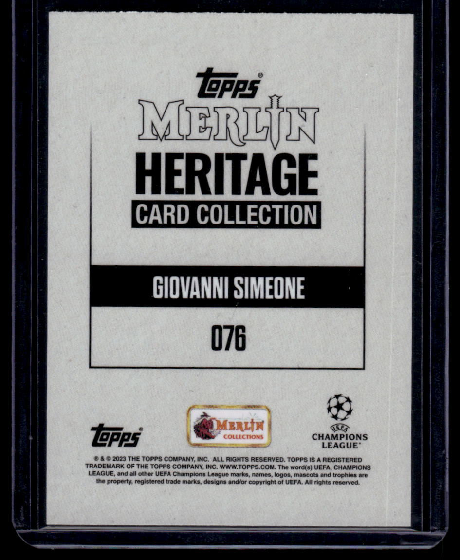 2023-24 Merlin Heritage UEFA Club Competitions #076 Giovanni Simeone