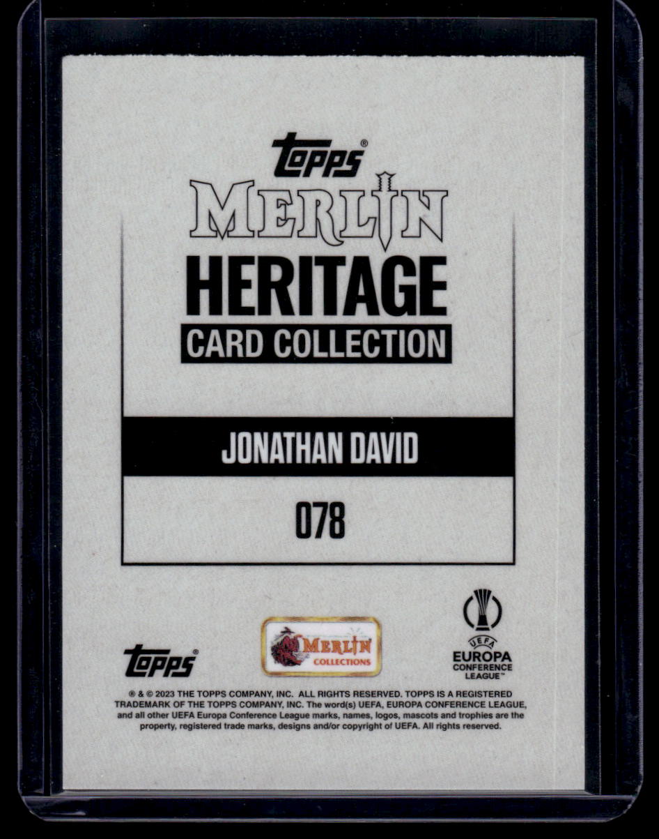2023-24 Merlin Heritage UEFA Club Competitions #078 Jonathan David