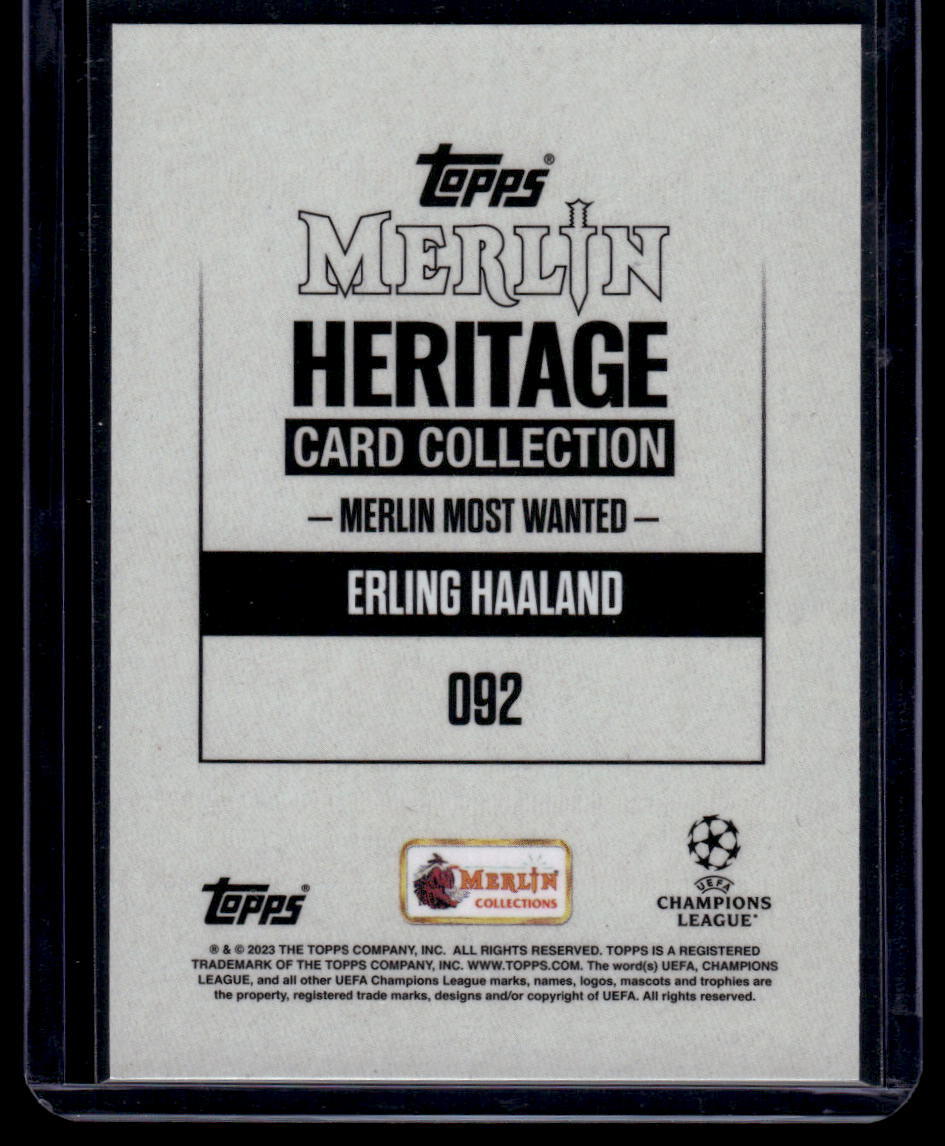 2023-24 Merlin Heritage UEFA Club Competitions #092 Erling Haaland