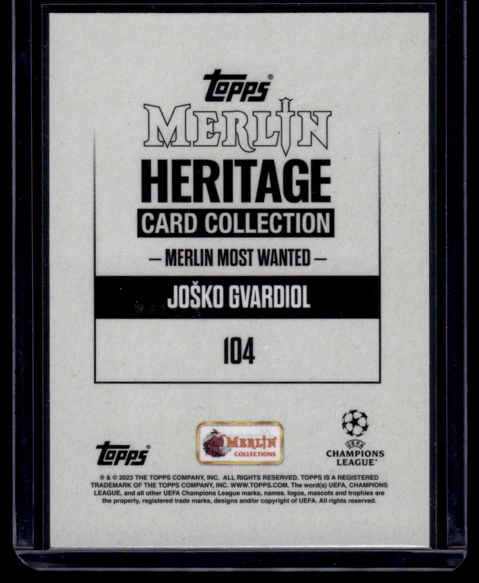 2023-24 Merlin Heritage UEFA Club Competitions #104 Joško Gvardiol