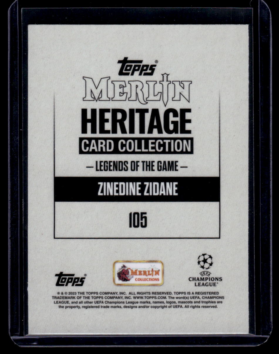 2023-24 Merlin Heritage UEFA Club Competitions #105 Zinedine Zidane