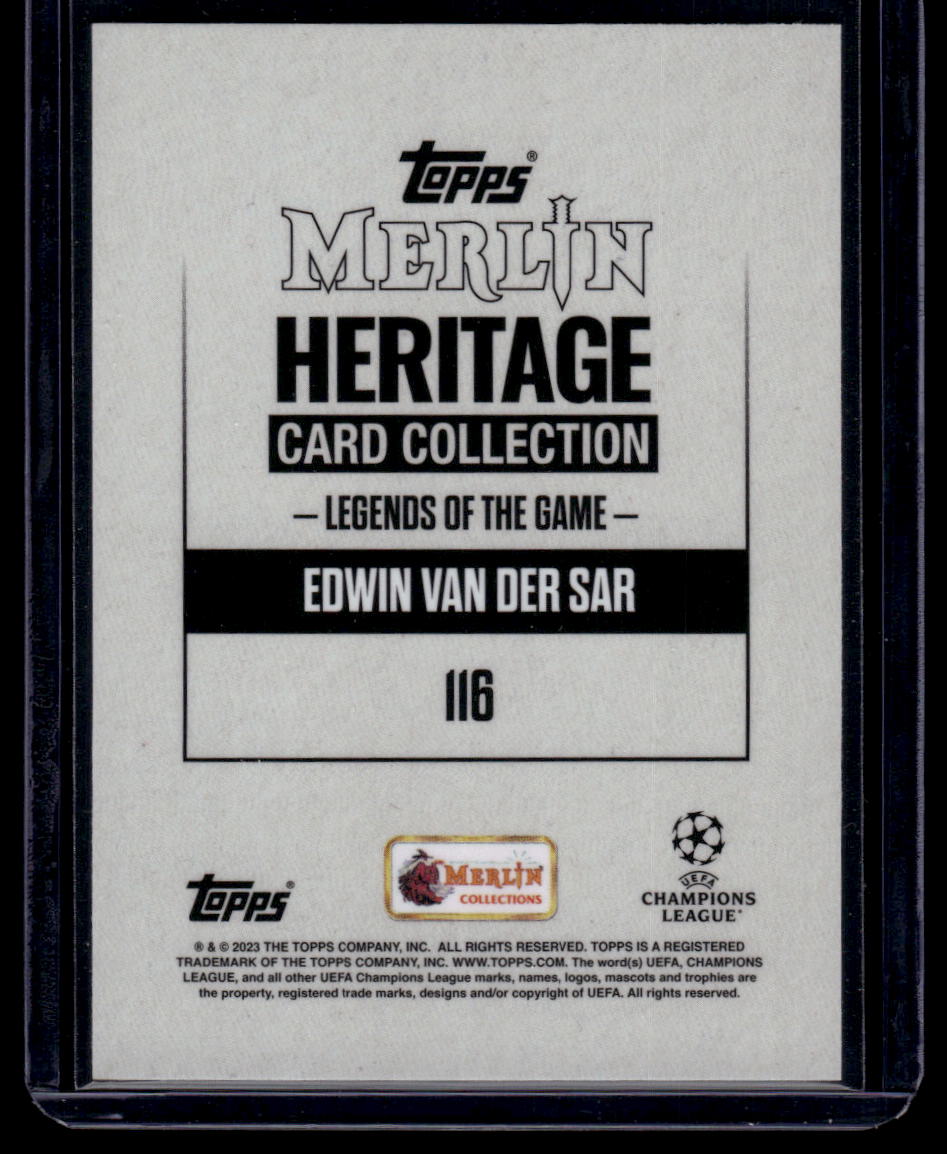 2023-24 Merlin Heritage UEFA Club Competitions #116 Edwin van der Sar