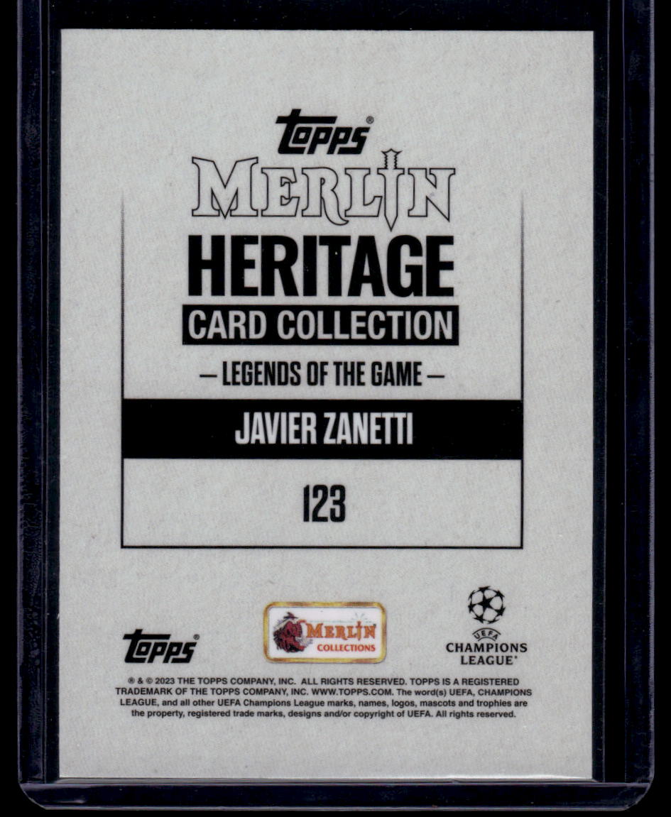 2023-24 Merlin Heritage UEFA Club Competitions #123 Javier Zanetti