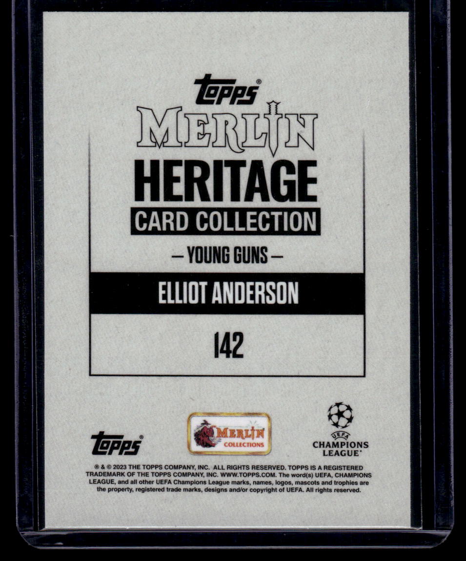 2023-24 Merlin Heritage UEFA Club Competitions #142 Elliot Anderson