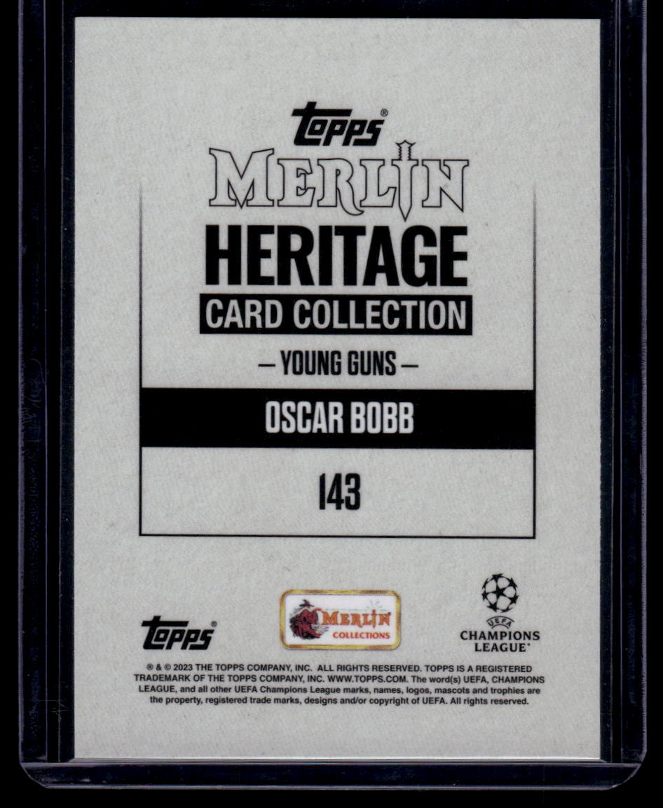 2023-24 Merlin Heritage UEFA Club Competitions #143 Oscar Bobb