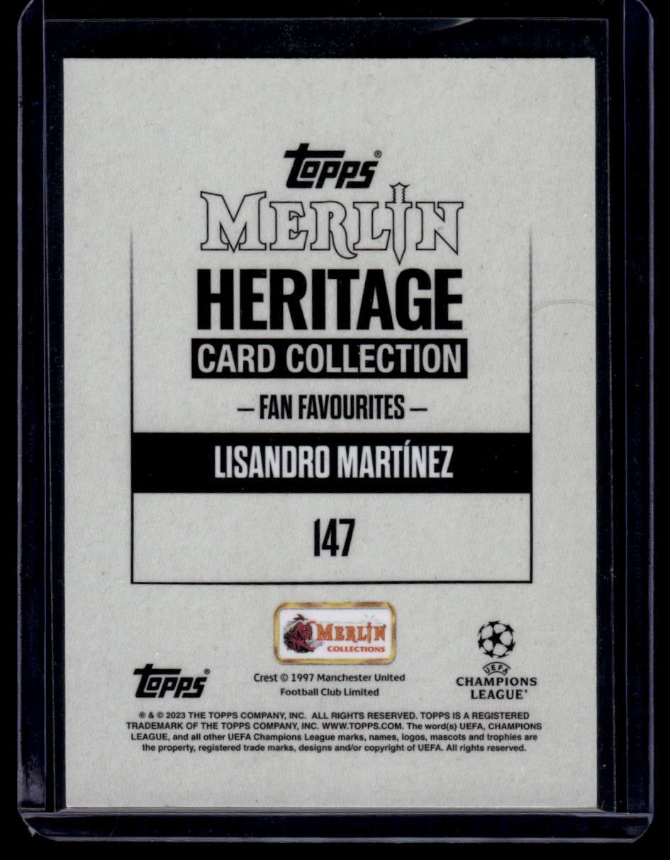 2023-24 Merlin Heritage UEFA Club Competitions #147 Lisandro Martínez