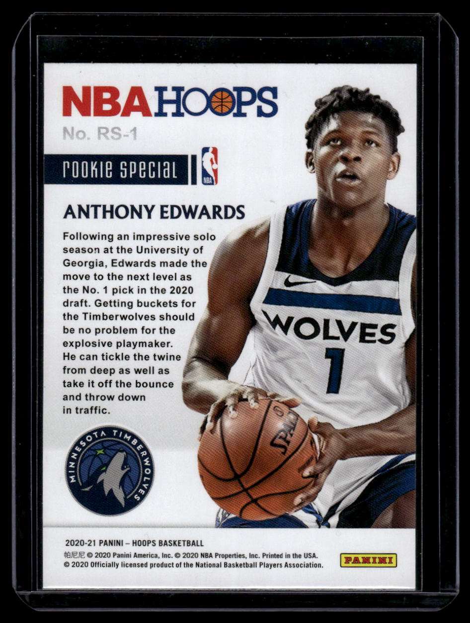2020-21 Hoops #RS-1 Anthony Edwards Rookie Special