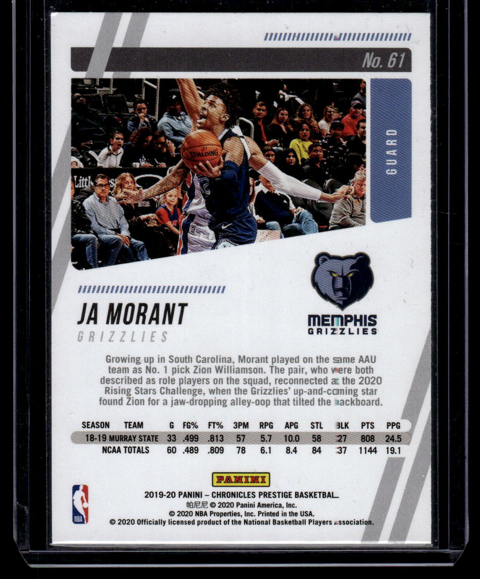 2019-20 Panini Chronicles #61 Ja Morant