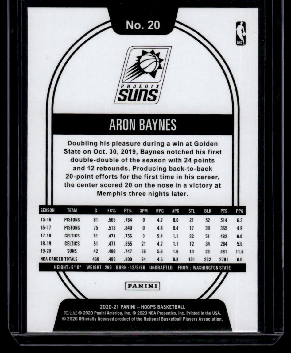 2020-21 Hoops #20 Aron Baynes