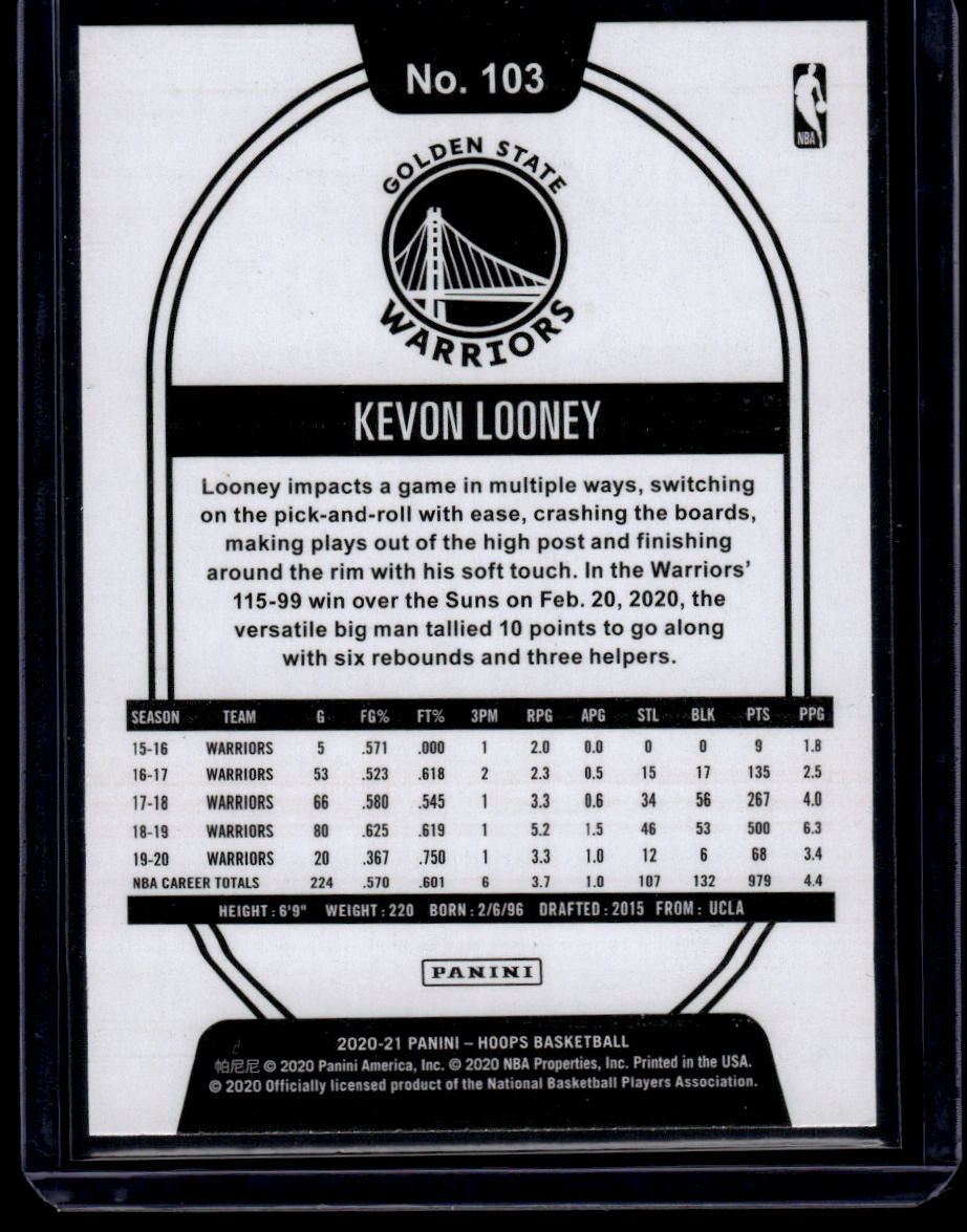 2020-21 Hoops #103 Kevon Looney