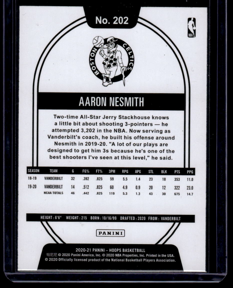 2020-21 Hoops #202 Aaron Nesmith