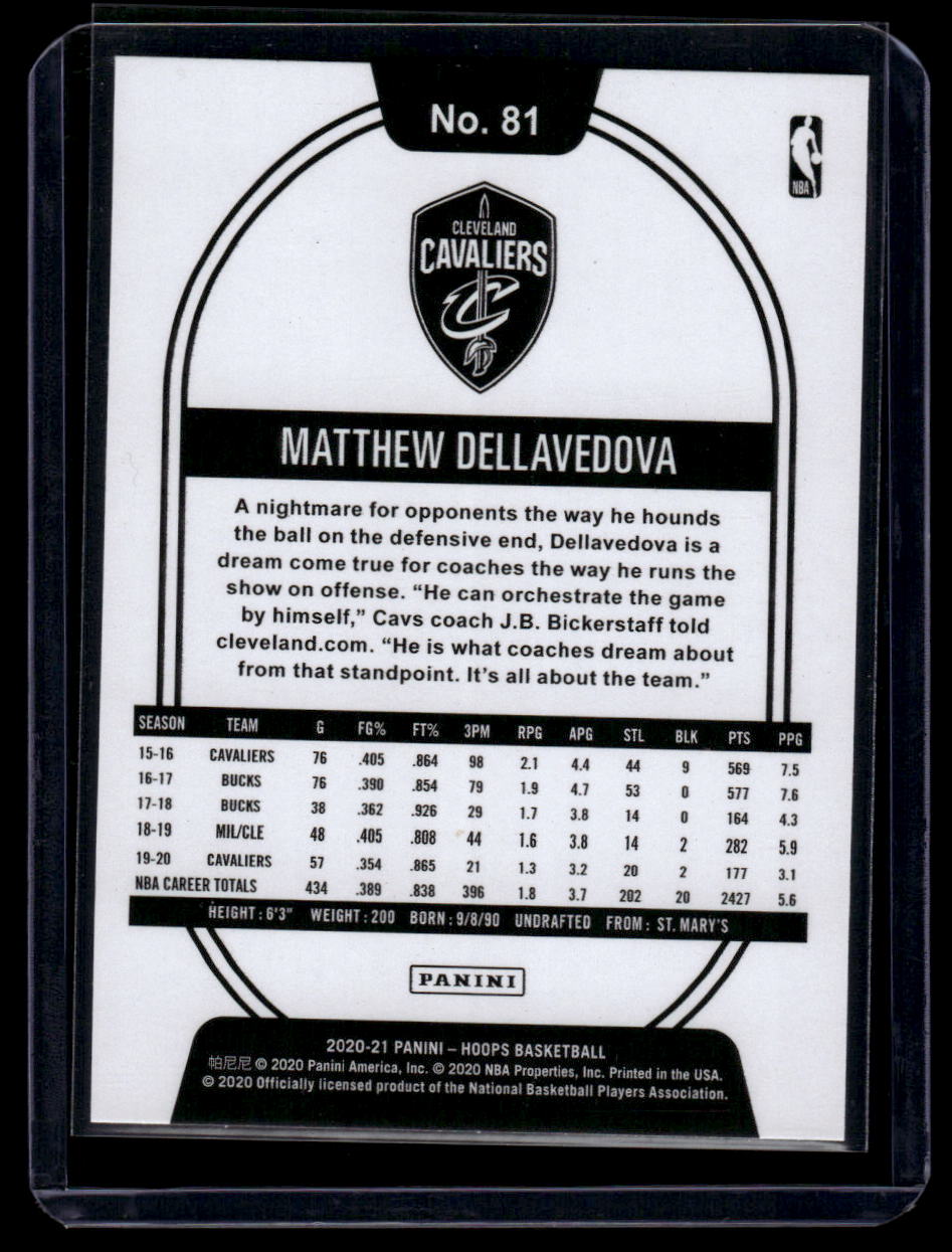 2020-21 Hoops #81 Matthew Dellavedova
