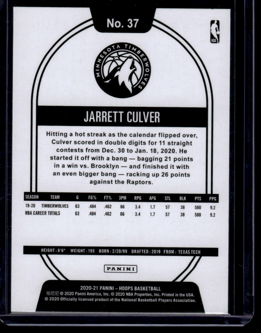 2020-21 Hoops #37 Jarrett Culver