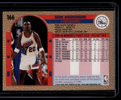 1992-93 Fleer #166 Ron Anderson