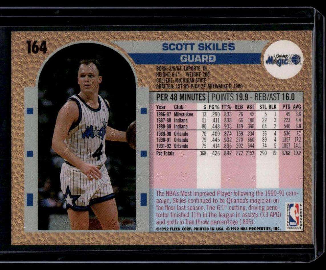 1992-93 Fleer #38 Scott Skiles