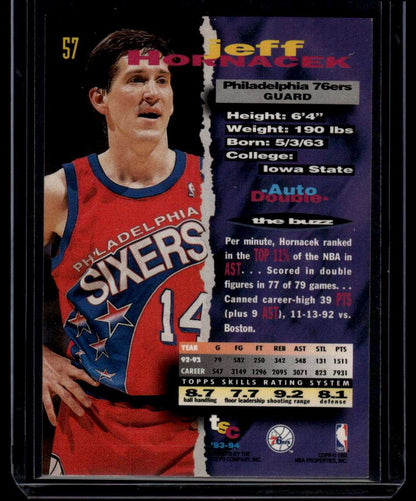 1993-94 Stadium Club #57 Jeff Hornacek