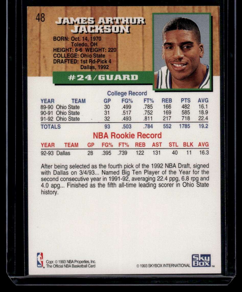 1993-94 Hoops #48 Jim Jackson