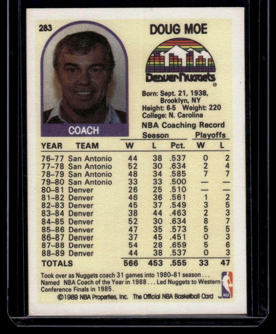 1989-90 Hoops #283 Doug Moe