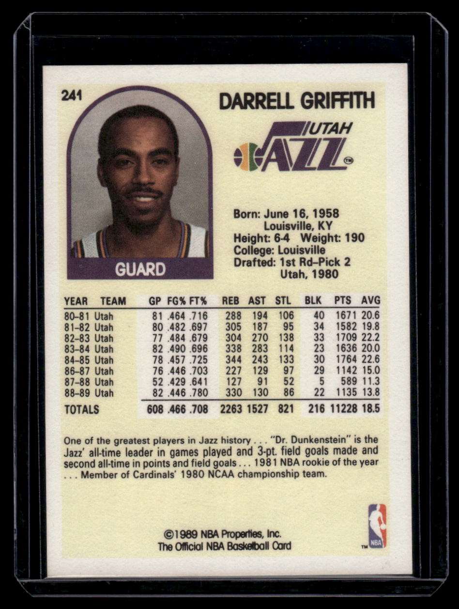 1989-90 Hoops #241 Darrell Griffith