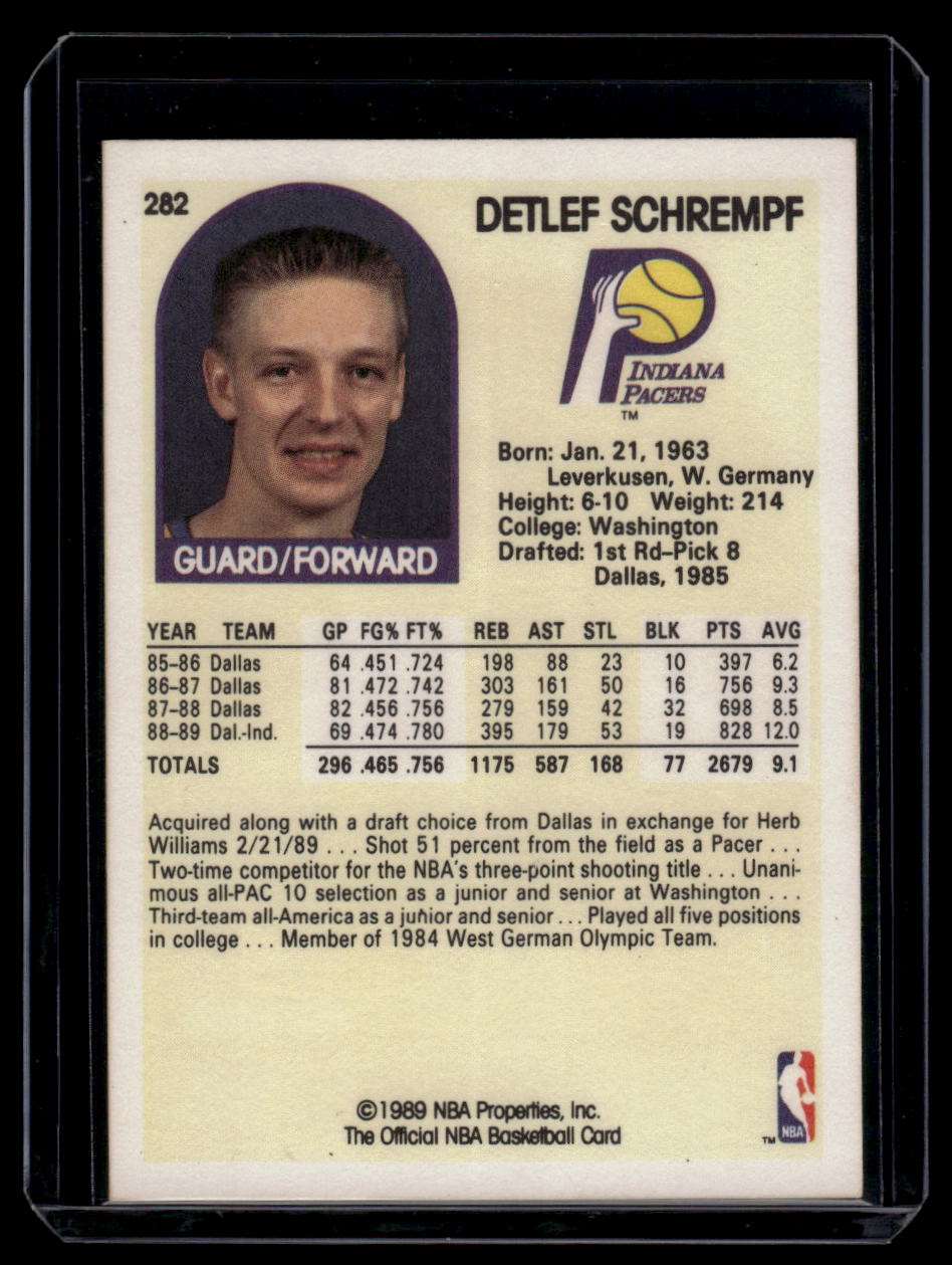 1989-90 Hoops #282 Detlef Schrempf