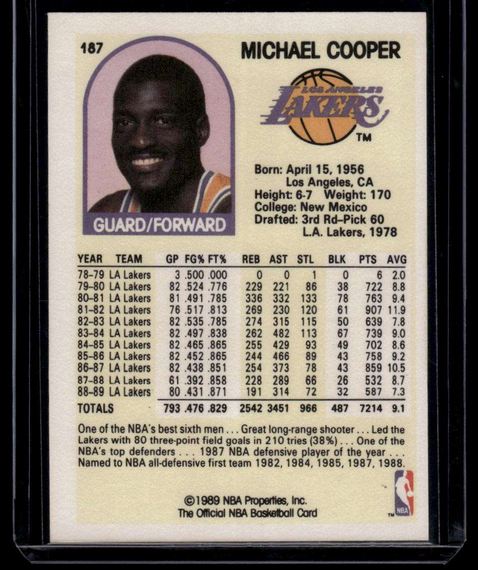 1989-90 Hoops #187 Michael Cooper