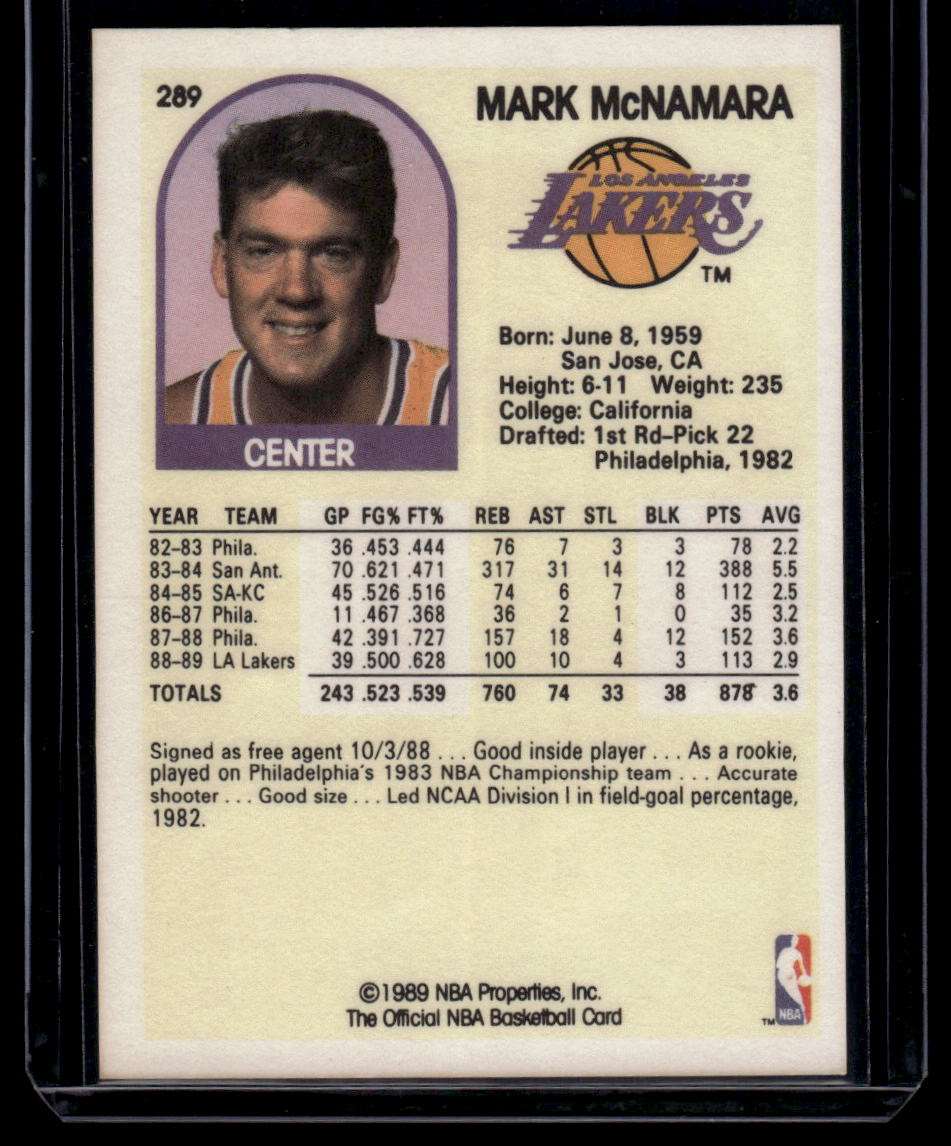 1989-90 Hoops #289 Mark McNamara