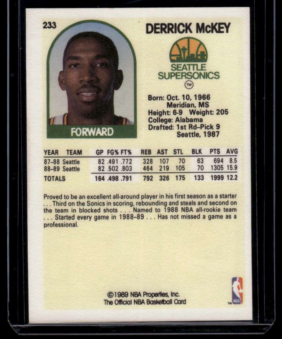 1989-90 Hoops #233 Derrick McKey