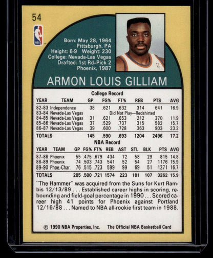 1990-91 Hoops #54 Armon Gilliam