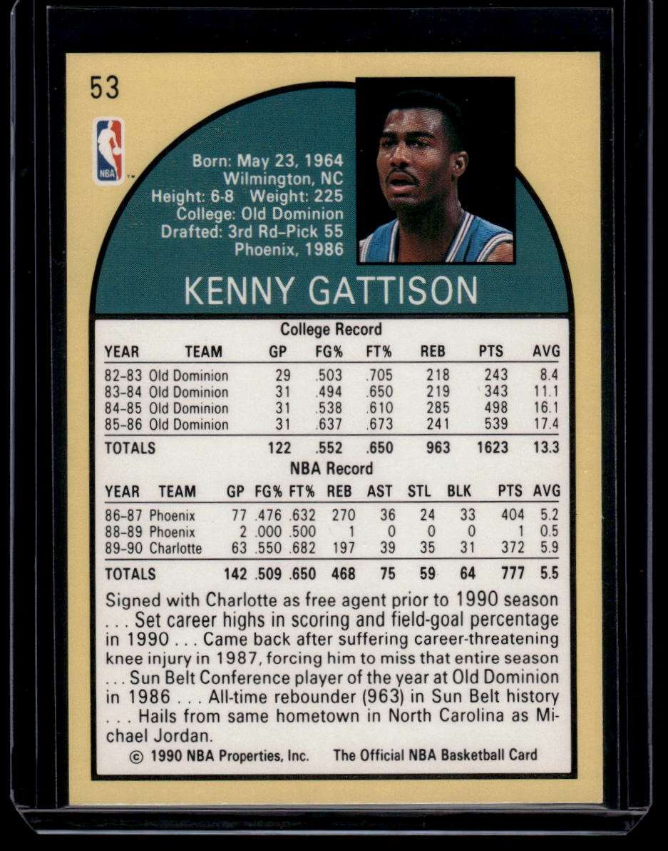 1990-91 Hoops #53 Kenny Gattison