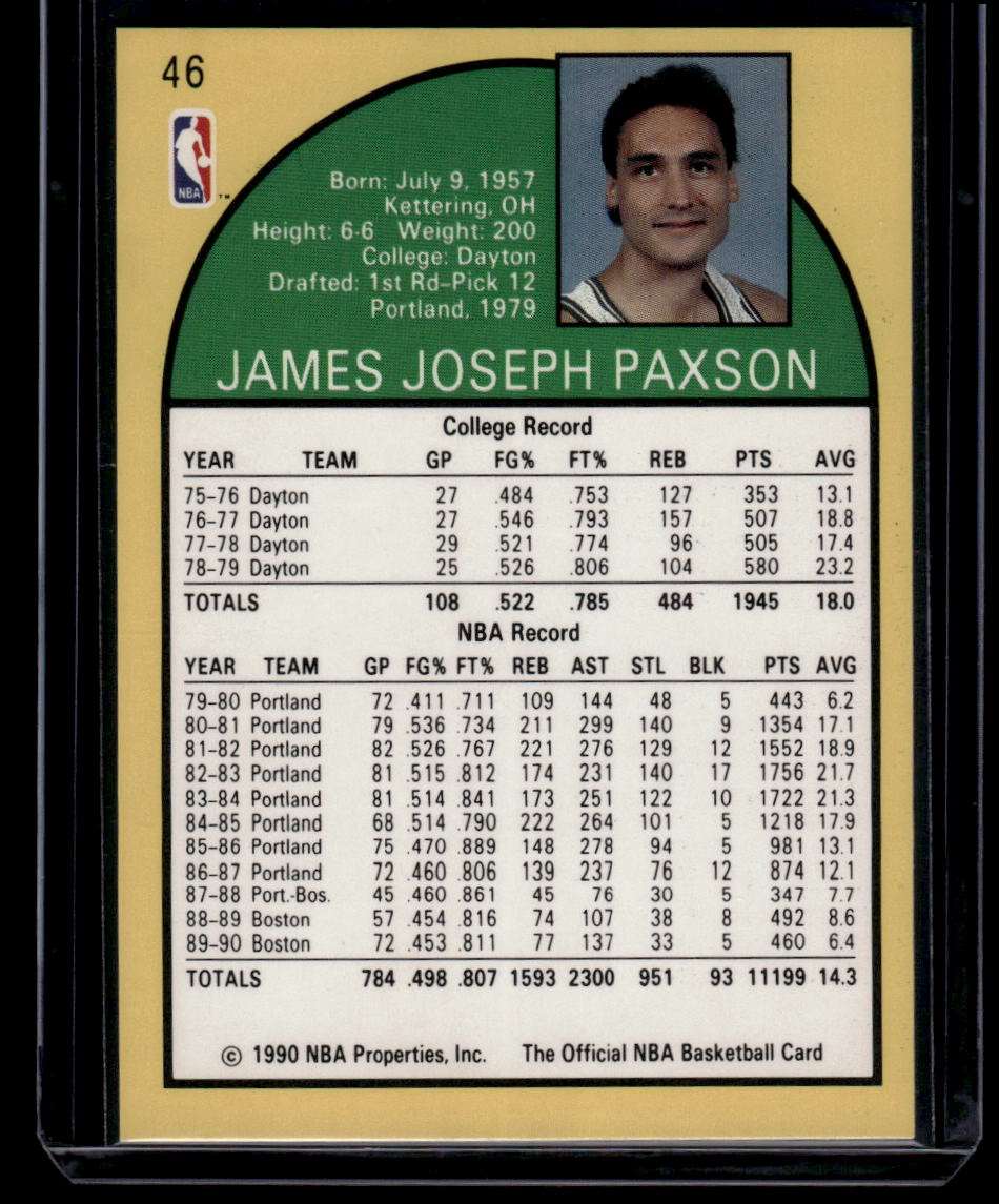 1990-91 Hoops #46 Jim Paxson