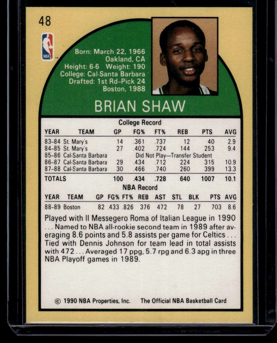 1990-91 Hoops #48 Brian Shaw