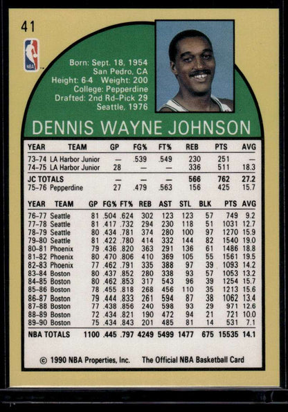 1990-91 Hoops #41 Dennis Johnson