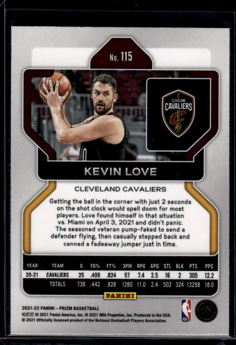 2021-22 Panini Prizm #115 Kevin Love