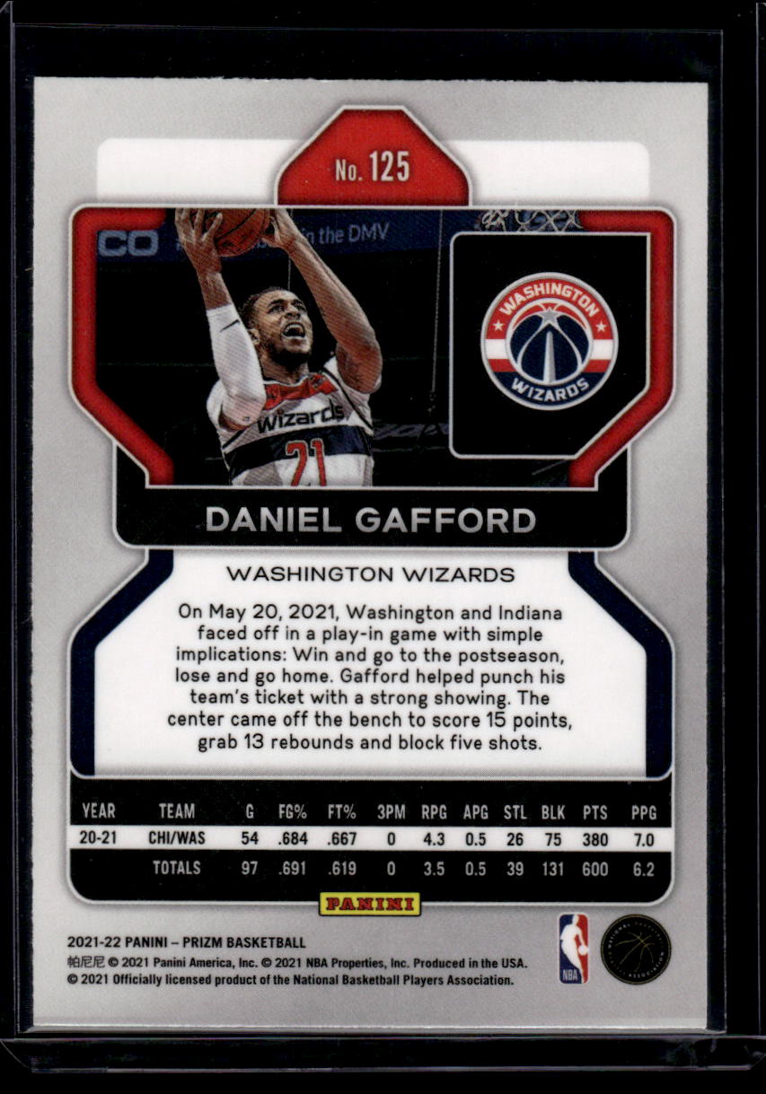 2021-22 Panini Prizm #125 Daniel Gafford