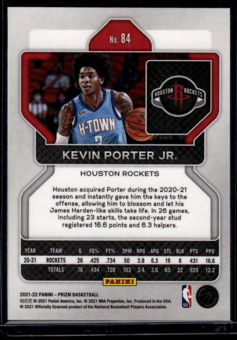 2021-22 Panini Prizm #84 Kevin Porter Jr.