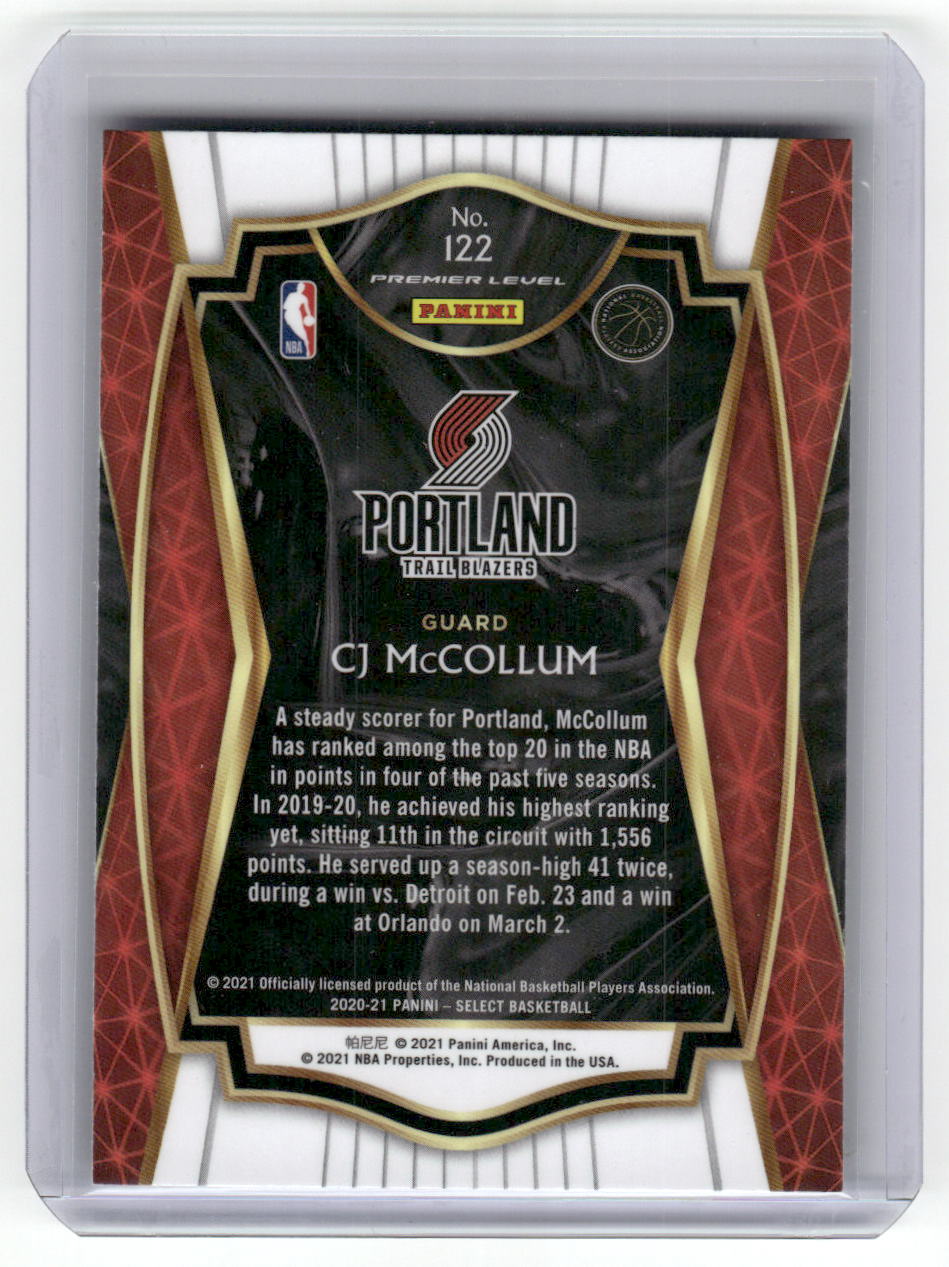 2020-21 Panini Select #122 CJ McCollum