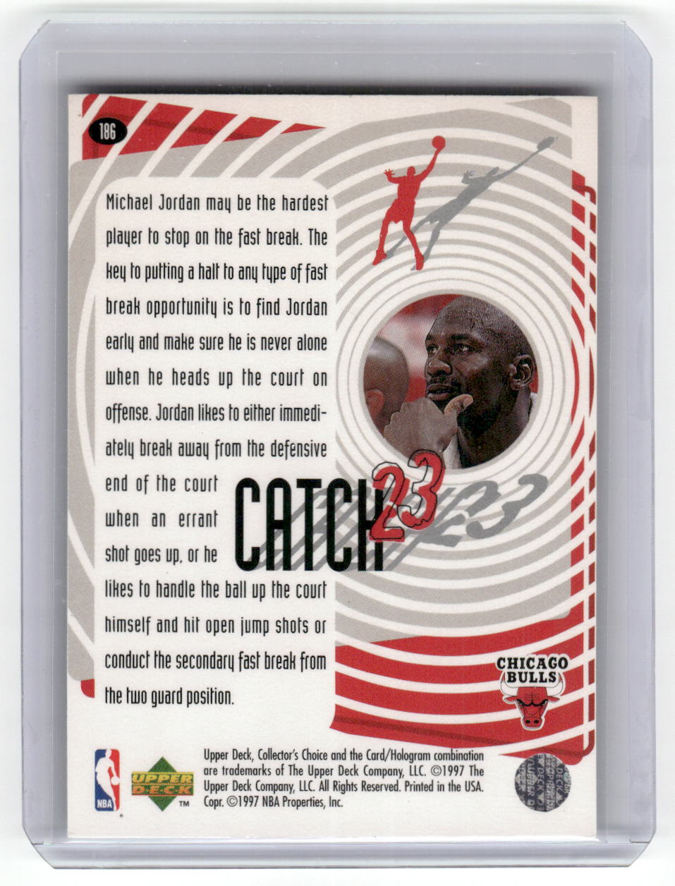 1997-98 Collector's Choice #186 Michael Jordan