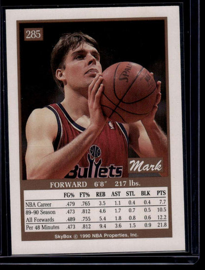 1990-91 SkyBox #285 Mark Alarie