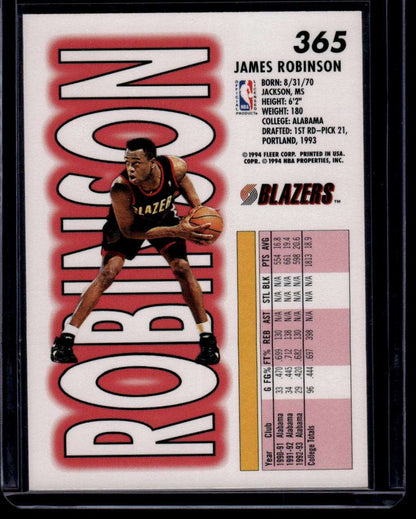 1993-94 Fleer #365 James Robinson