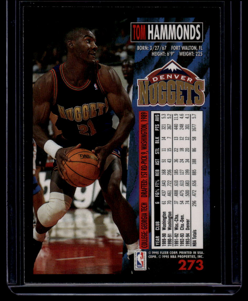 1994-95 Fleer #273 Tom Hammonds