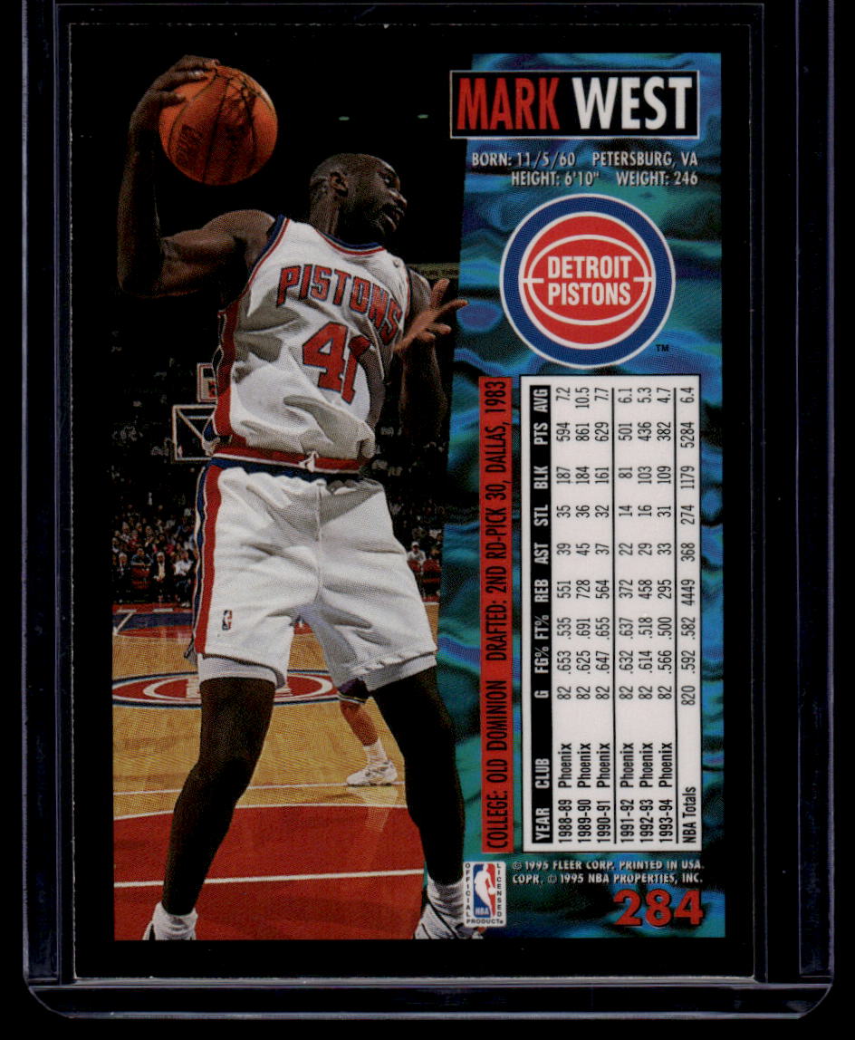 1994-95 Fleer #284 Mark West