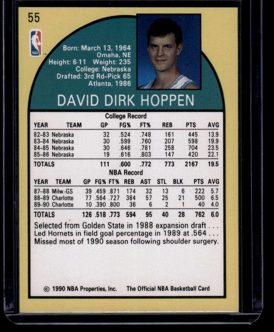 1990-91 Hoops #55 Dave Hoppen