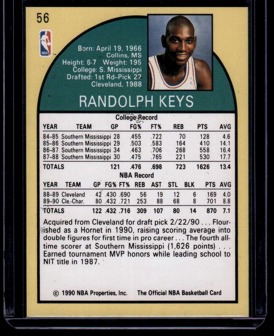 1990-91 Hoops #56 Randolph Keys